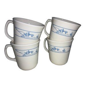 CORNING FIRST OF SPRING MUGS,  Set of 4